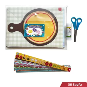 MİNİPOİ Okul Öncesi Kes-Yapıştır Makaslı Aktivite Etkinlik Eğitici Set