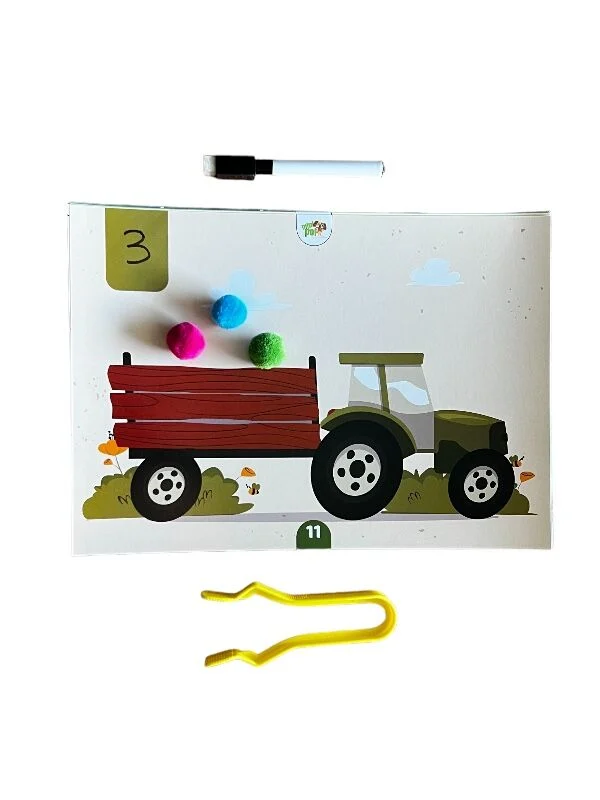 Okul Öncesi Ponponlu Dikkat Geliştiren Aktivite Etkinlik Seti