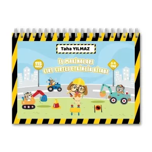 Cırt Cırtlı 3-4 Yaş Iş Makinaları Etkinlik Kitabı Seti