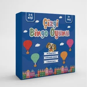 EĞLENCELİ ÇİZGİ YAZ-SİL BİNGO OYUNU