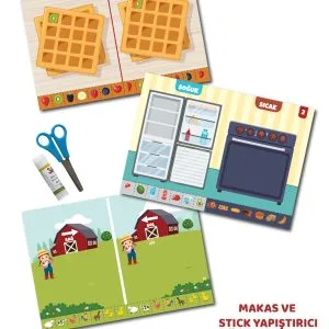Kes-yapıştır-oyna Makaslı Eğitici Aktivite Seti-KAVRAMLAR