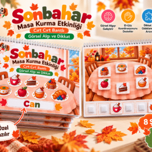 Sonbahar masa kurma etkinliği cırt cırtlı