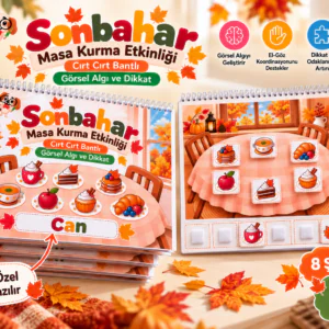 Sonbahar masa kurma etkinliği cırt cırtlı